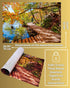 1000 8 Piece Puzzle for Adults - Golden Forest Trail Beside Quiet Lake in Autumn, Gift-Ready Box, Letters on Back