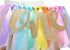 1st Pastel Rainbow High Chair Banner for Birthday - Party Supplies with Tutu Skirt and Pennant