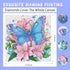 ADEFCSD 6-piece Set 5D Set, 6x6 inches Adult Diamond Painting Suitable for Children Beginners, Cute Animal DIY Diamond