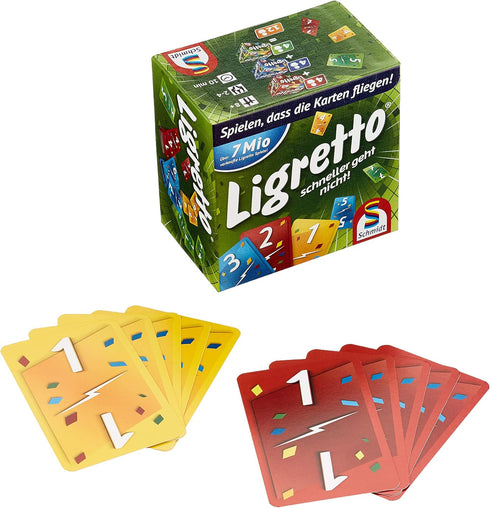Green Ligretto Card Game - Schmidt Spiele 1201 for Ages 8 to 18
