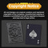 Wkchxd Set (1 Pack) Playing Cards, Plastic Playing Cards, Deck of Cards, Waterproof Poker Cards, Black Standard Playing