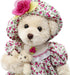 16" oitscute Teddy Bears Baby Cute Soft Plush Stuffed Animal Toy for Girl Women (Red Flower)