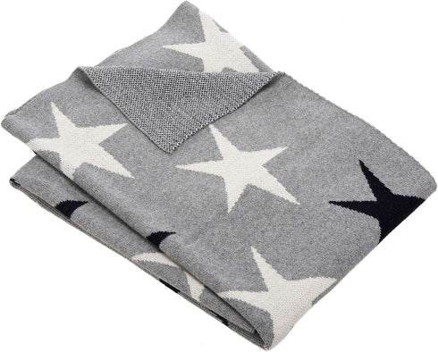 Misc 32" 40" Baby Star Throw - Grey X Novelty Neutral Sports Cotton Textured
