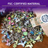 Ravensburger Nature Garden 500-Piece Vibrant Wooden Jigsaw Puzzle with Whimsical Pieces and Eco-Friendly Materials