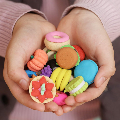 Mr. Pen Mini Food Erasers for Kids - 30 pcs, 3D Non-Toxic & Safe for Children, No Smudge
