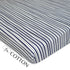 American Baby Company 100% Natural Cotton Fitted Mini Crib Sheet, Navy Fun Stripe, 38" x 24"