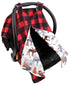 40"x30" Dear Baby Gear Car Seat Canopy - Unisex Infant Car Seat Cover - Soft and Breathable Fabric - Fits Most Carseats