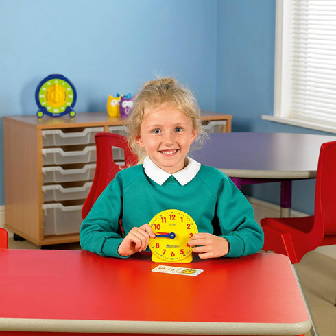 Learning Resources Big Time Student Clock - Teaching & Demonstration Clock for Ages 5+