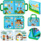 WATINC Portable Bible Felt Stories Set - 6 Pack Religious Story Learning Kit for Kids, Early Educational Travel Play