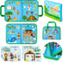 WATINC Portable Bible Felt Stories Set - 6 Pack Religious Story Learning Kit for Kids, Early Educational Travel Play