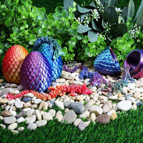 YTRXYLKL 3D Printed Dragon with Surprise Egg,Surprise Dinosaur Eggs Fidget Toys for Kids, Birthdays, Halloween