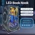 Set 3D Booknook DIY Miniature Dollhouse, Book Nook for Adults & Beginners with LED Lights for Brighter Ambiance Wooden