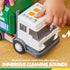 Set Vroomix LED Garbage Truck Toy Includes Dumpster, Toy Truck with Mode Switch & Volume Control, Trash Vehicle