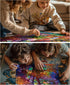Tree of Life 1000 Piece Jigsaw Puzzle for Adults - Colorful Stained Glass Design
