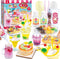 12 Making Miniature Food Toys Set, DIY, Resin Play, NOT Edible, Kitchen