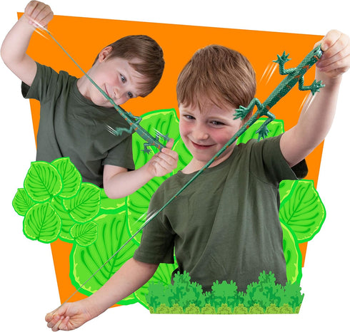 Deluxebase Jumbo Extreme Stretchies - Lizard, Large Stretchy Squishy Animal for Adults and Kids
