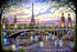 1000 Pieces Wooden Jigsaw Puzzle for Adults - Flower Eiffel Tower Paris Bridge Puzzle Gift for Family Home Decor
