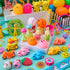 60Pcs JOYIN Easter Eggs with Toys Stickers Inside, Prefilled Easter Eggs Hunt with Assorted Toys for Kids Boys Girls
