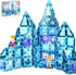 PicassoTiles 71pc Mini Diamond Series Winter Ice Theme Magnetic Tile Building Blocks
