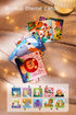 3 6 9 12 Set, TUMAMA Car Seat Toys Months, Plush Animal Rattle Mirror Soft Crinkle Book Baby Enlightenment Toy Newborn