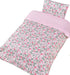 J-pinno Set, 100% 47" 59") Pink Strawberry Girls Cartoon Duvet Cover + Pillowcase Zipper Closure, Cotton, for Kids Crib