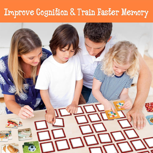 72 36 4 5 6 PCS Daily Items Matching Game, Designs Everyday Objects Memory Cards Engaging Picture Matching Game
