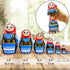 AEVVV Polish Nesting Dolls Set of 7 pcs - Matryoshka Dolls in Polish Costumes with Ornaments Made in Poland