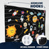 Solar System for Kids with 61 Felt Figures - BONNYCO Space Montessori Toys for Girls Boys Birthday Gifts