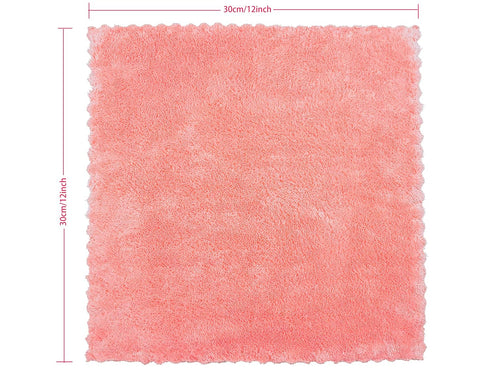 12 Pack 12x12 Inches Kyapoo Baby Washcloths Microfiber Coral Fleece Extra Absorbent and Soft for Newborns, Infants