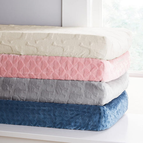 Levtex Baby - Elephant Diaper Changing Pad Cover - Fits Most Standard Changing Pads - Elepahnt - Grey - Nursery