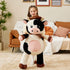 Toy,30 Inches IKASA Giant Cow Stuffed Animal Plush Large Big Jumbo Soft Toys, Huge Size Cute Fluffy Plushy Fat