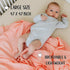 Roo and Bear 47 47 Inch, 2 Pack Muslin Swaddle Blankets for Newborn Baby, Buttery Soft and Breathable Receiving Blanket