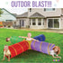 Play22 4-Way Play Tunnel for Kids - 8 Feet Indoor/Outdoor Fun for Kids, Dogs Tunnel Ball Pit