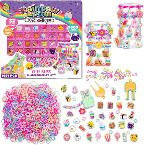 Rainbow Loom Cute-Tique Cute Bliss Kit, Bracelet Making Kit for Kids Crafting Activity, Ages 7+