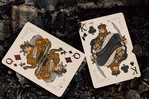 Bicycle Cinder Premium Playing Cards - Silver Smoke Foil, 1 Deck