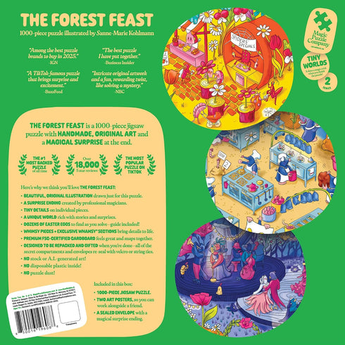 1000 The Forest Feast Piece Jigsaw Puzzle from The Magic Puzzle Company Series Two