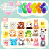18 JOYIN Pcs Pre-Filled Easter Eggs with Plush Animal Toys, Egg Filled Keychain for Kids Hunt Goodie Bag Fillers Basket