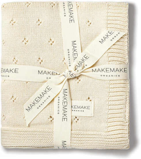 MakeMake Organics Organic Baby Blanket GOTS Certified Organic Cotton Baby Blanket Newborn