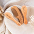 set, Set, Custom Wooden Baby Brush Optional Icons and Fonts, Personalized Wooden Baby Brush and Comb Personalized Baby
