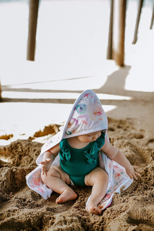 Copper Pearl Hooded Bath Towels Premium Knit/Terry Cloth Baby Towels with Hood, Pockets, and Cool Designs - Great