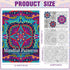 24 Liliful Pcs Mindful Coloring Book Bulk for Adult DIY Art Stress Relief Drawing Book with Relaxing Mindfulness
