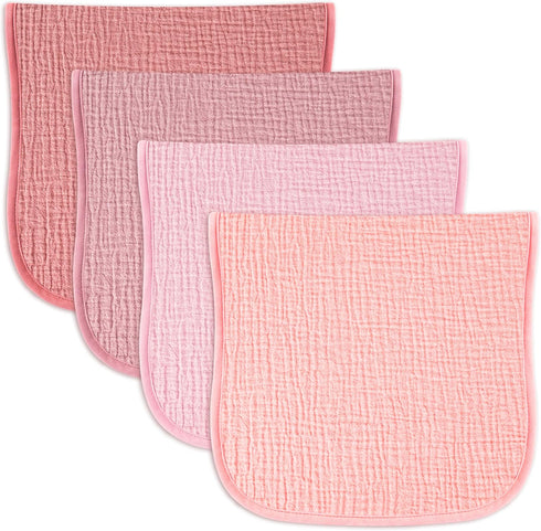Kewlife gift Baby Muslin Burp Cloths 20x10in - Ultra Soft & Absorbent, Neutral Colors,