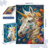 1000-Piece 27.56 19.68 Inches, Divine Bloom Steed Jigsaw Puzzle for Adults Challenging Enchanted Unicorn with Flower