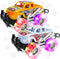 ArtCreativity Light Up Monster Truck Set - 2, 6 Inch Trucks with Flashing LED Tires, Best Gift for Kids
