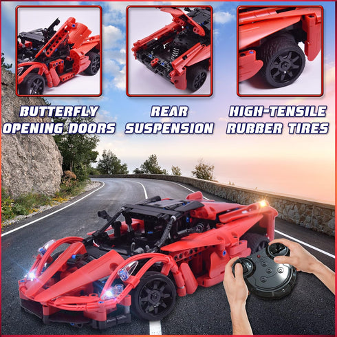 WISEPLAY 380PCS Stem Projects for Kids Ages 8-12, RC Car Kits to Build, STEM Building Toys, Great Gift for Boys