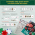 Set 300 11.5 Set 2 Queensell Poker with Poker Chips Gram for Texas Holdem Professional Weight Poker Chips with Decks