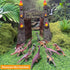 12inches Realistic Dinosaur Park Gate with Log, Nest of Eggs, Stone, Great Addition to Dino Toys, Truck or RC Dinosaur