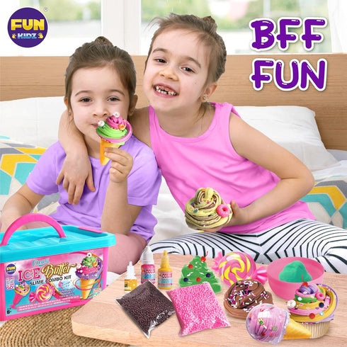 10-12, 8-12 Gift Butter Slime Kit for Girls FunKidz Ice Cream Soft Slime Making Kit Ages Kids Slime Toys Ideal Birthday