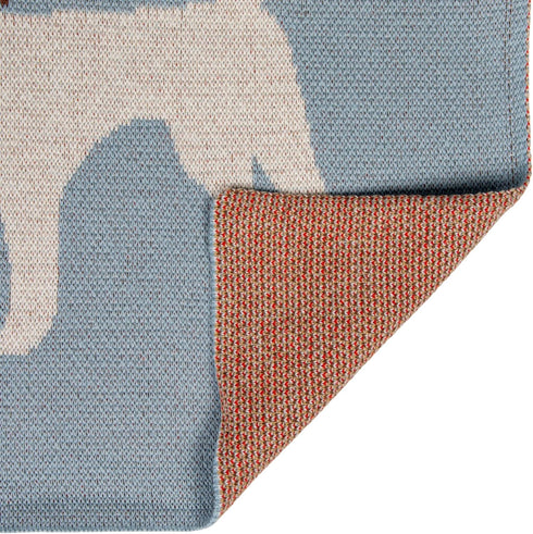 40" 32" Creative Co-Op Cotton Knit Baby Blanket with Terrior Dogs, L x W