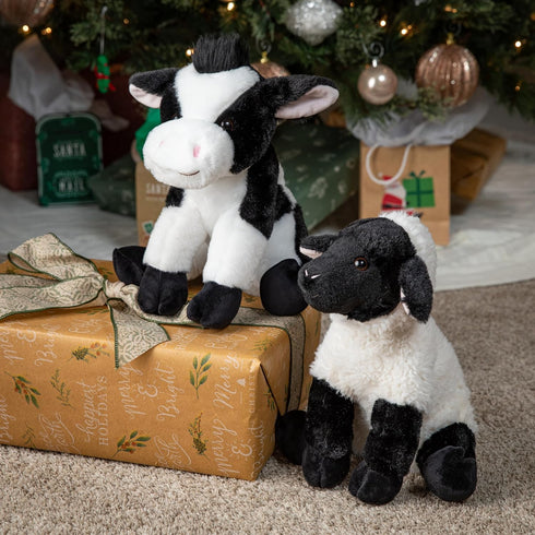 12 inches The Petting Zoo Lamb Stuffed Animal Plushie, Gifts for Kids, Wild Onez Farm Animals, Lamb Plush Toy